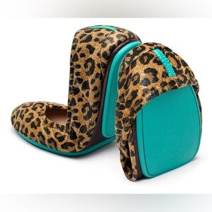 Tieks Leopard Leather Ballet Flats Size 11